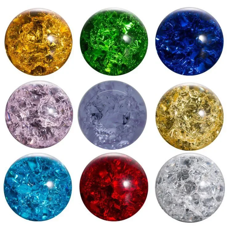 Solar System Orrery - 30mm Crystal Ball Glass Ice Crack