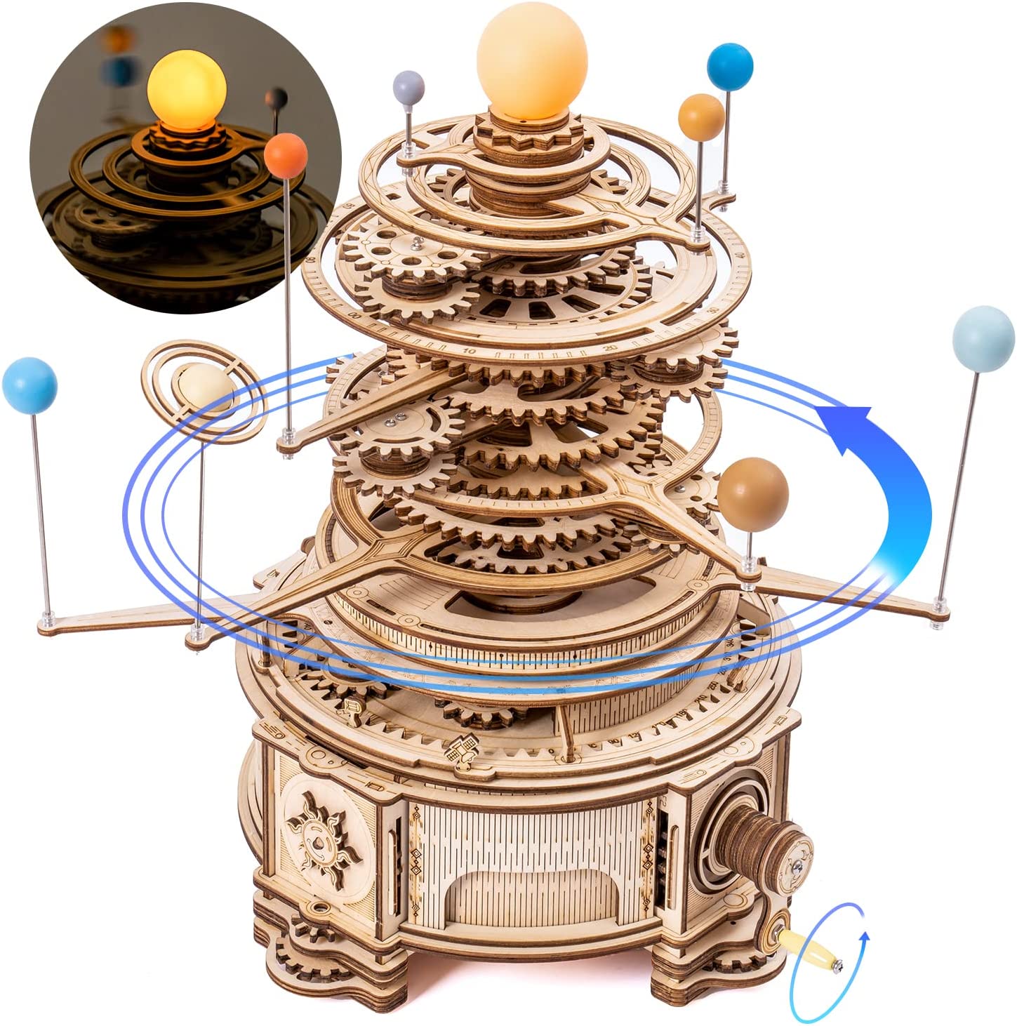 Solar System Orrery - ROKR Wooden 3D Puzzle Toys -
