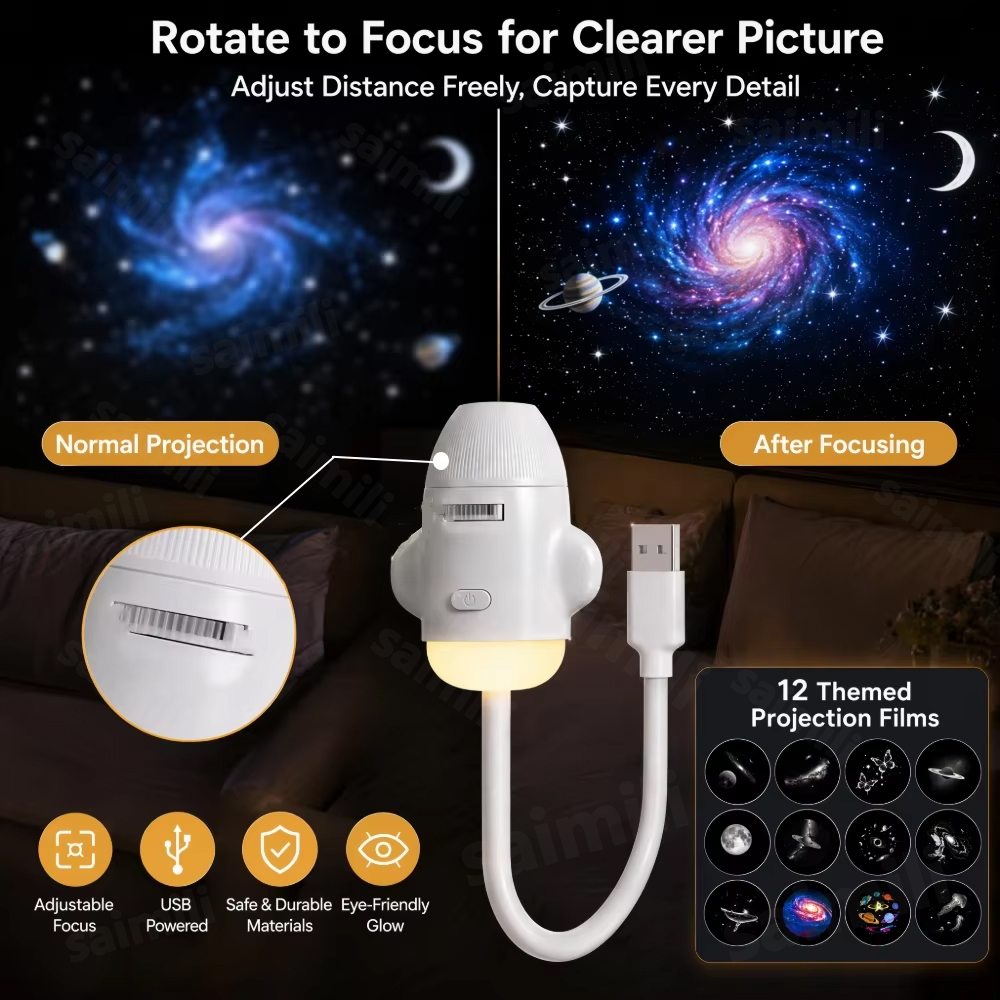 USB Flexible Hose Starry Sky G - Planetarium Projector Home recension och pris