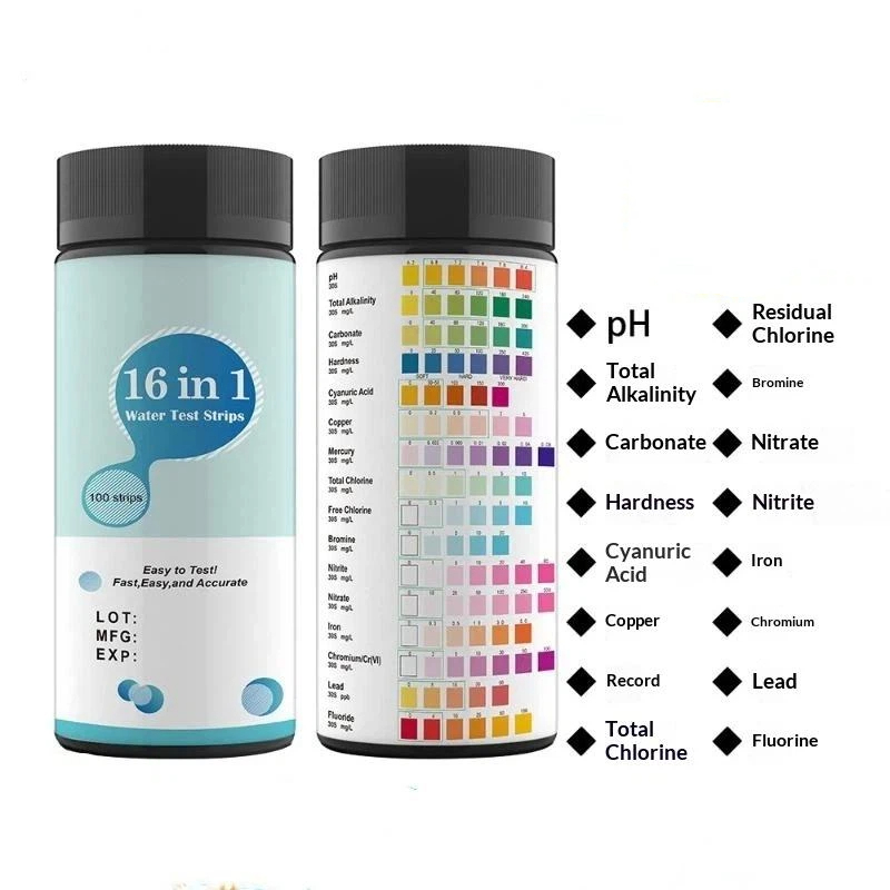 50 /100 Pcs 16 IN 1 Aquarium F - Water Testing Kit recension och pris